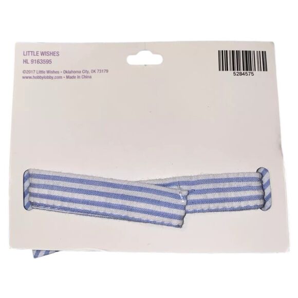 Little Wishes Boys Toddler Stripped BlueGreenGray Easter Bow Tie for 4 and Up - Picture 7 of 7